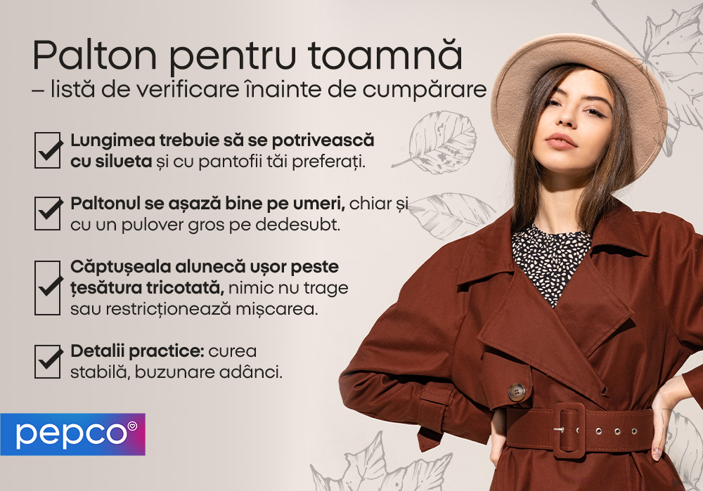 Palton pentru toamnă - listă de verificare înainte de cumpărare