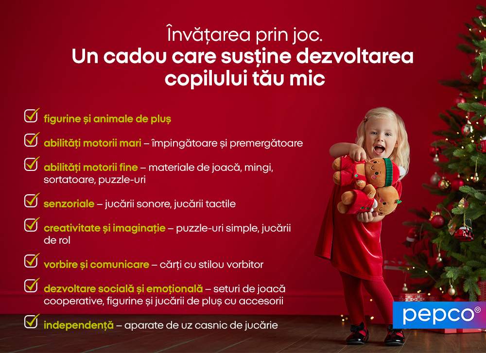 Învățarea prin joc. Un cadou care susține dezvoltarea copilului tău mic