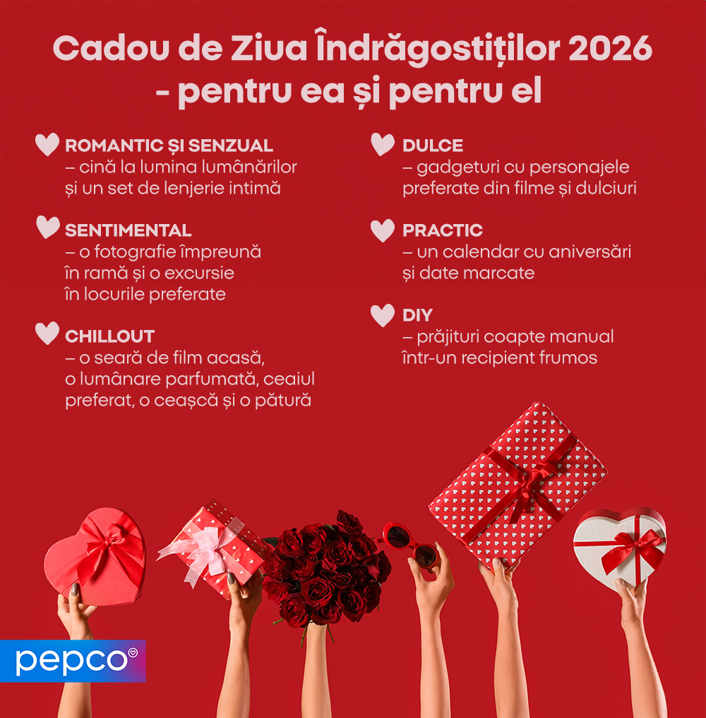 Cadou de Ziua Îndrăgostiților 2026 - pentru ea și pentru el 